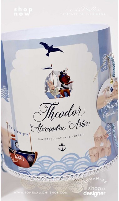 Trusou de botez cu marinari si pirati Capitan de vas Sea Adventure 1